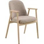 Židle Actona béžová látka 1 ks