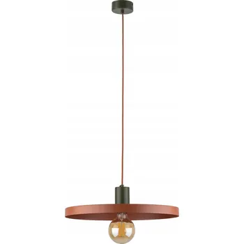 Lustr na lanku SILA 1xE27/15W/230V pr. 40 cm cihlová/zelená