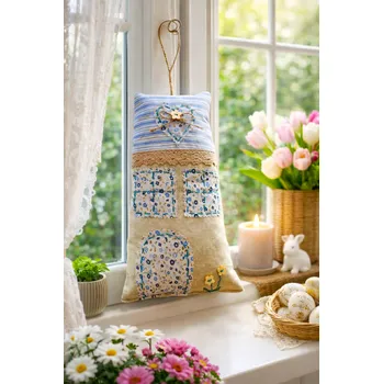 Povlak na polštářek Látkový domeček