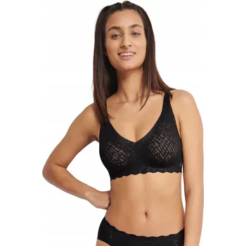 Dámské spodní prádlo Bezešvá podprsenka BEZ KOSTIC Sloggi ZERO Feel Bliss Soft Bra černá XL