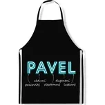 IMPAR Zástěra Mužská jména Neon, Pavel