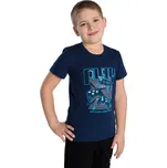 Betty mode Chlapecké tričko Level Up - Modrá/Zelená Barva: Modrá, Velikost: 152