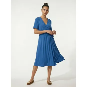 Dámské šaty Sinsay - Midi šaty s páskem s modalem - indigo - 173GY-57X - 173GY-57X-XXL