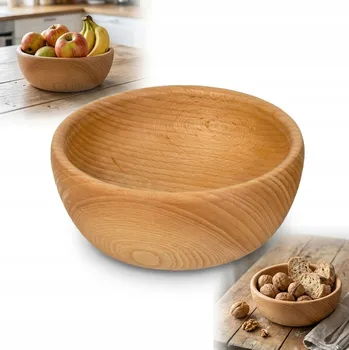 DŘEVĚNÁ MISKA buková 16 cm nádoba na ovoce
