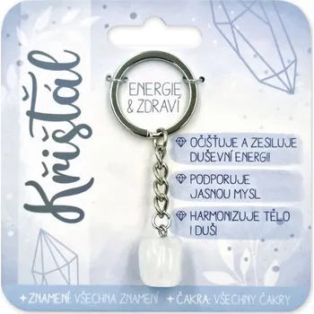Nekupto Klíčenka s polodrahokamy Křišťál