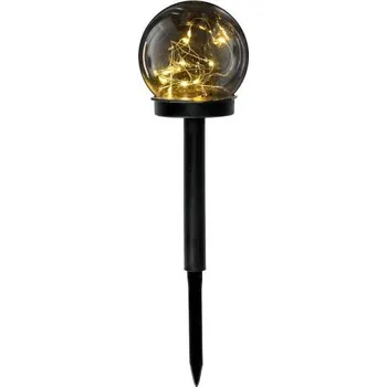 Venkovní osvětlení LED Solární lampa GLEAM LED/1,2V 3000K IP44 40 mAh kouřová/černá