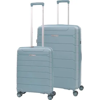 Sada cestovních kufrů AEROLITE T-155 2 ks - světle zelená