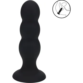 Levelz Tri Rattle Anal Plug L, silikonové anální kuličky s vnitřní kuličkou 13,2 x 3,7 cm