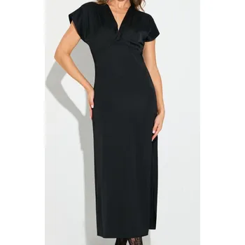 Dámské šaty Sinsay - Maxi šaty s&nbsp;rozparkem - černá - 670FI-99X - 670FI-99X-XS