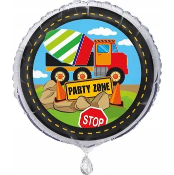 Balónek Fóliový balónek PARTY ZONE Stavba Míchačka STOP