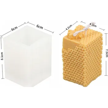 Nádoba na pečení Silikonová forma na výrobu svíček - věž medová plástev s včelou