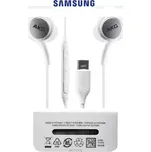 Samsung-AKG Stereo sluchátka Samsung AKG Bass, USB-C bílá, originální příslušenství pro mobilní telefony a jiná zařízení s přenosem zvuku přes konektor Typu-C