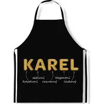 IMPAR Zástěra Mužská jména Gold, Karel