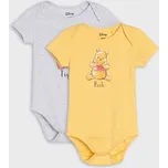 Sinsay - Bavlněné body s potiskem 2 pack Winnie the Pooh - krémová - 597CV-12X - 597CV-12X-98