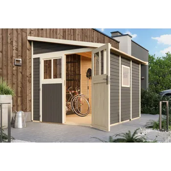 Zahradní stavba dřevěný domek KARIBU BOMLITZ 3 (8885) terragrau