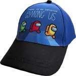 fashion UK Kšiltovka s aplikací Among Us - Dětská modrá Barva: tmavě modrá, Velikost: 54
