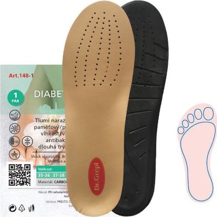Dr. Grepl Vložky DIABETIC COMFORT 37-38