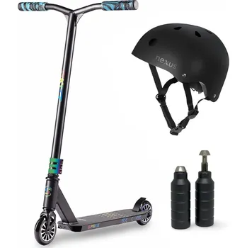 Koloběžka Výhodný freestyle set SKITT SPIKE, Black-Rainbow