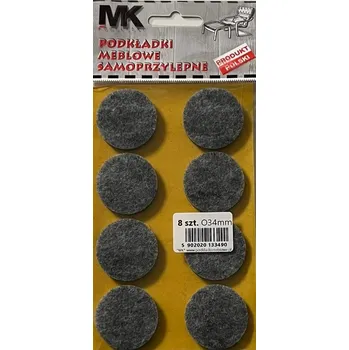 Podložka pod nábytek FILCOVÉ PODLOŽKY POD NÁBYTEK ŽIDLE ČERNÉ průměr 34MM