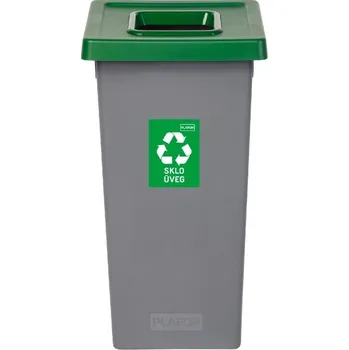 Odpadkový koš IGOTREND Igotrend, 723002 Koš na tříděný odpad 75 l, FIT BIN šedá/zelená