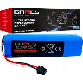 IP kamera Akumulátor Gares pro Viomi S9, Alpha, UV 14,4V 6,0Ah