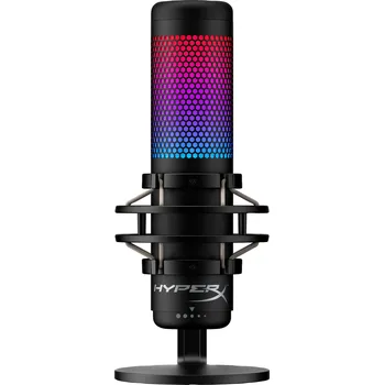 Mikrofon HyperX QuadCast S - USB Microphone (Black-Grey) - RGB Lighting (HMIQ1S-XX-RG/G) - Mikrofon