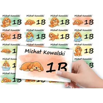 samolepka SAMOLEPKY NA SEŠIT 20 ks - ZVÍŘE PES PEJSEK PSI Kokršpaněl