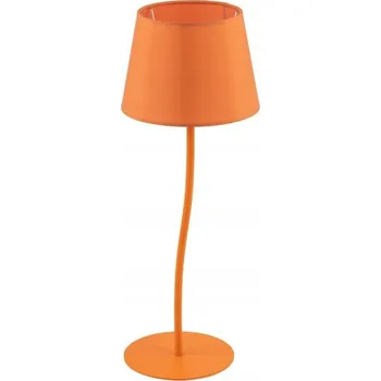Lampička Noční Lampa NICOLA Oranžové stínidlo 1xE27 37cm Stolní lampa na stůl nebo noční stolek