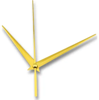 Hodinové ručičky Trojúhelník s vteřinovkou - 93/70 - zlaté