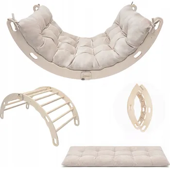 Hra na zahradu MAMOI houpačka žebříček + podložka