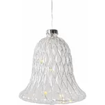 SIRIUS LED skleněný zvonek, čirý, Ø 9 × 10 cm, 5 diod, IP20 interiér, 1× AAA