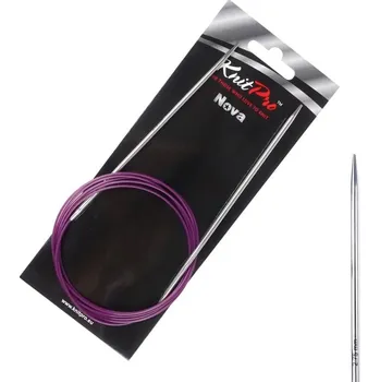 Nástroj na niť a příze KnitPro Nova kruhové kovové fixní jehlice 2,75mm 150cm (KnitPro Nova kruhové kovové jehlice 2,75mm 150cm)