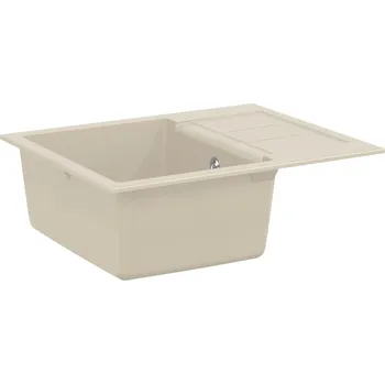 Nerezový dřez vidaXL Dřez Béžová 620 x 500 mm 80% Křemenné a 20% Pryskyřice [42028398]