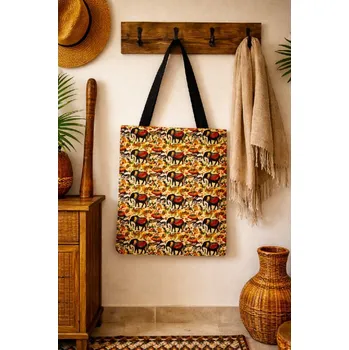 Nákupní taška Látková taška_Africká fauna