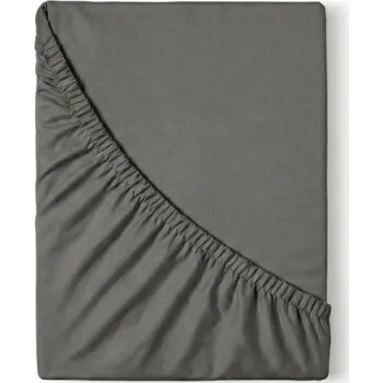 Prostěradlo Kvalitex Jersey prostěradlo s lycrou tmavě šedé 180x200cm