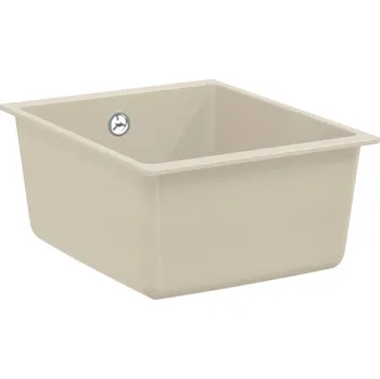 Nerezový dřez vidaXL Dřez Béžová 370 x 460 mm 80% Křemenné a 20% Pryskyřice [42028418]