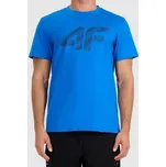 Pánské tričko 4F TSHIRT HARRY M Modrá, Černá