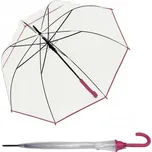 Derby Hit Long Automatik Transparent - průhledný dámský vystřelovací holový deštník