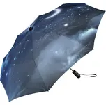 FARE skládací deštník SKYLIGHT s potiskem noční oblohy a LED světlem 75749 + doprava zdarma do 48 hodin