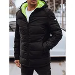 Pánská prošívaná zimní bunda s kapucí černá FashionStreet TX4892 3XL