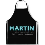 IMPAR Zástěra Mužská jména Neon, Martin