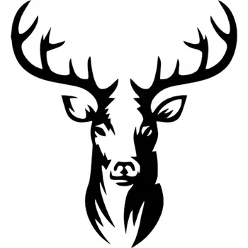 Obraz 3D Obraz Jelen Černý nástěnná dekorace moderní minimalistický