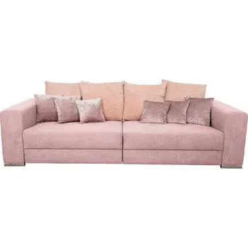 Pohovka Velká pohovka Rose růžová, růžová, 262 cm, 85 cm, 111 cm