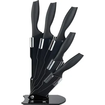 Kuchyňský nůž Blok na nože Melly, černá, 18 cm, 34 cm, 11,5 cm