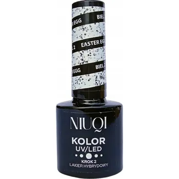 Lak na nehty NIUQI Hybridní lak na nehty 5 ml EASTER UV/LED Bílá 2