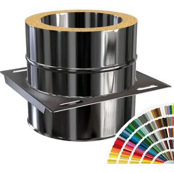 Komín MKD - Kotvící deska průchodná 180 MKD-MKD - lakovaný RAL