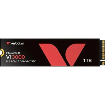 Interní pevný disk VERBATIM SSD Vi3000 Internal PCIe NVMe M.2 SSD 1TB , W 3000/ R 3300 MB/s
