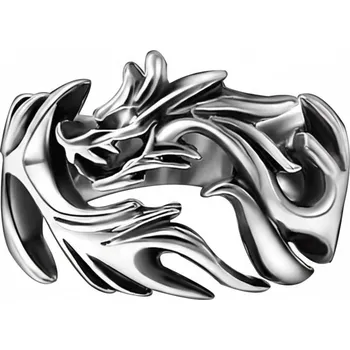 Souprava šperků B-TOP Výrazný pánský prsten s motivem draka z nerezové oceli