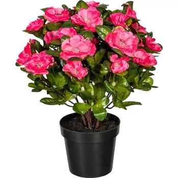 umělá květina Gasper Umělá azalka, 32 cm, tmavě růžová 490852