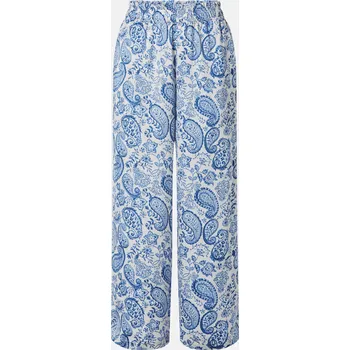 esmara® Dámské saténové kalhoty s širokými nohavicemi (vzorovaná, M (40/42))